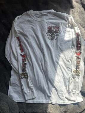 Daytona Beach Bike Week 2022 81st Annual Eagle Long Sleeve White T-Shirt